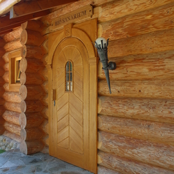 �clairage de l�entr�e du sauna avec le luminaire styl� Torche