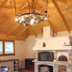 Cuisine d'�t� de style vintage - accessoires forg�s pour chemin�e, outils de chemin�e et lustre de luxe de UKOVMI